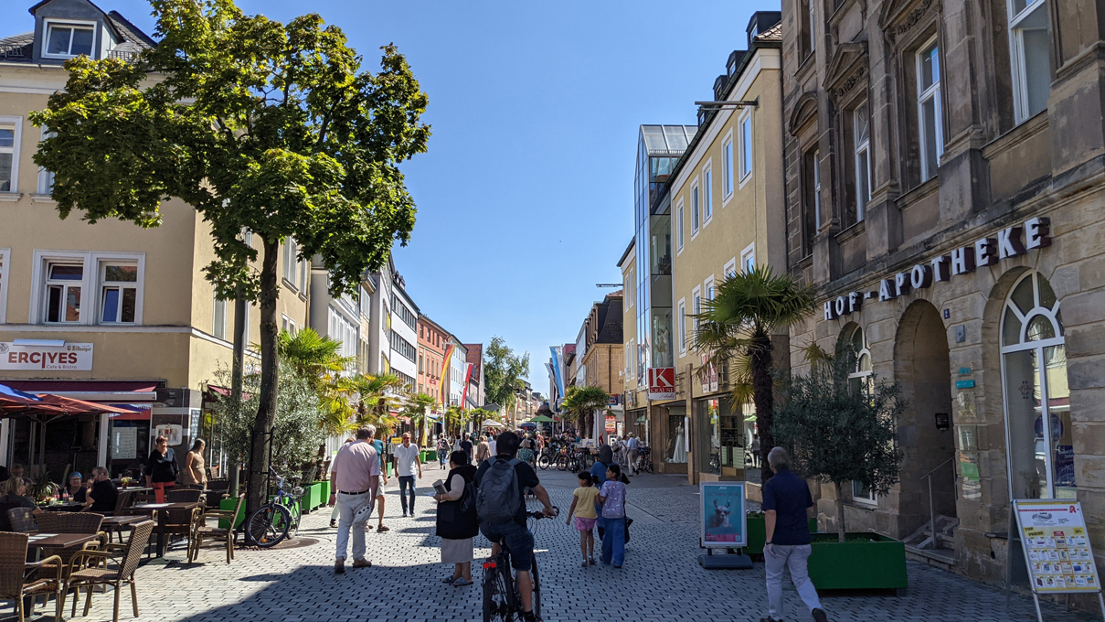 Blick in die belebte Richard-Wagner-Straße | Foto: Stadt Bayreuth