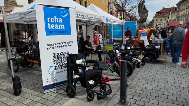 Die Mobilitätstage in der Bayreuther Fußgängerzone. Foto: BMTG