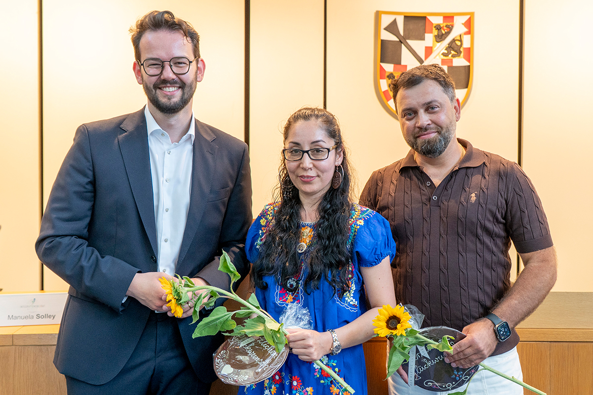 OB Dr. Zippel mit den neuen Vorsitzenden Boris Malzer und Gulijamin Simayi
