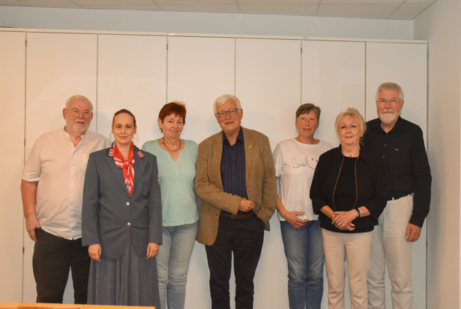 Der gewählte Arbeitsausschuss des Seniorenbeirats der Stadt Bayreuth: (v. li.) Harald Maier, Michaela Beuschel, 2. Vorsitzende Renate Kraus, 1. Vorsitzender Klaus Hamann, Doris Hertlein, Brigitte Wehrfritz und Dr. Michael Schüler. Foto: Stadt Bayreuth