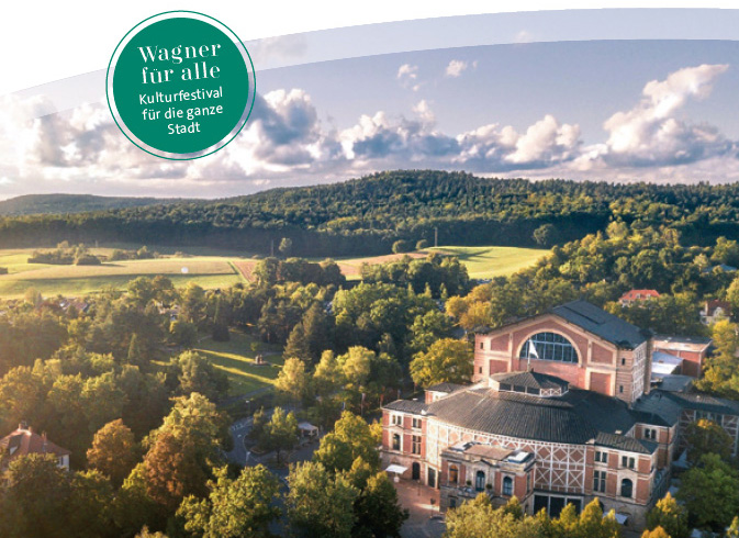 Blick auf das Festspielhaus | Foto: Stadt Bayreuth