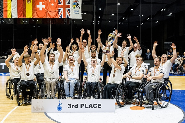 Die deutsche Nationalmannschaft der Rollstuhlbasketballer