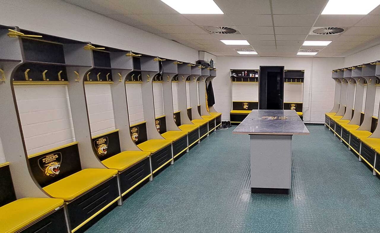 Mannschaftskabine im Eisstadion. | Foto: Stadt Bayreuth